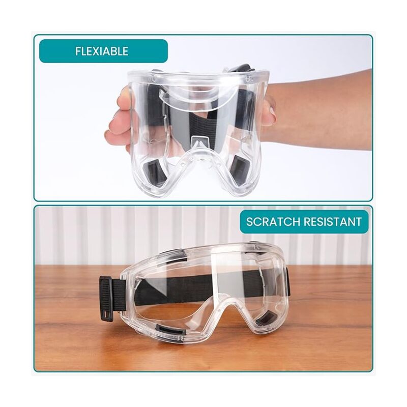 Lunettes de Protection Anti-buée Surlunettes de Sécurité Anti-rayures Idéal pour Bricolage, Chimie, Travaux, Chantiers - Homme & Femme - 4