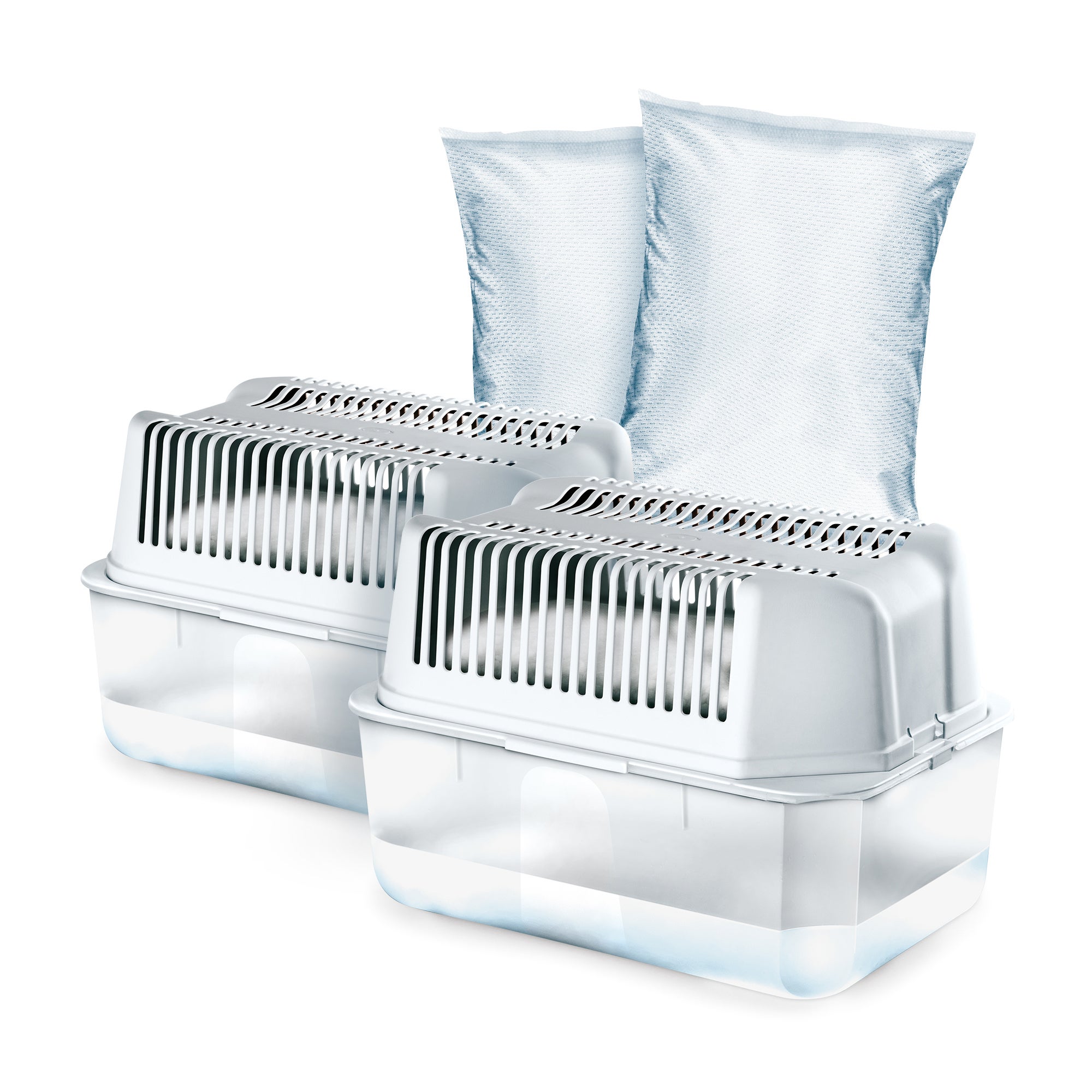 Humydry - pack 2 aparatos antihumedad magnum + 2 recambios 1 kg neutro - absorbe humedad y olores - espacios grandes hats 35 m² - sin cables