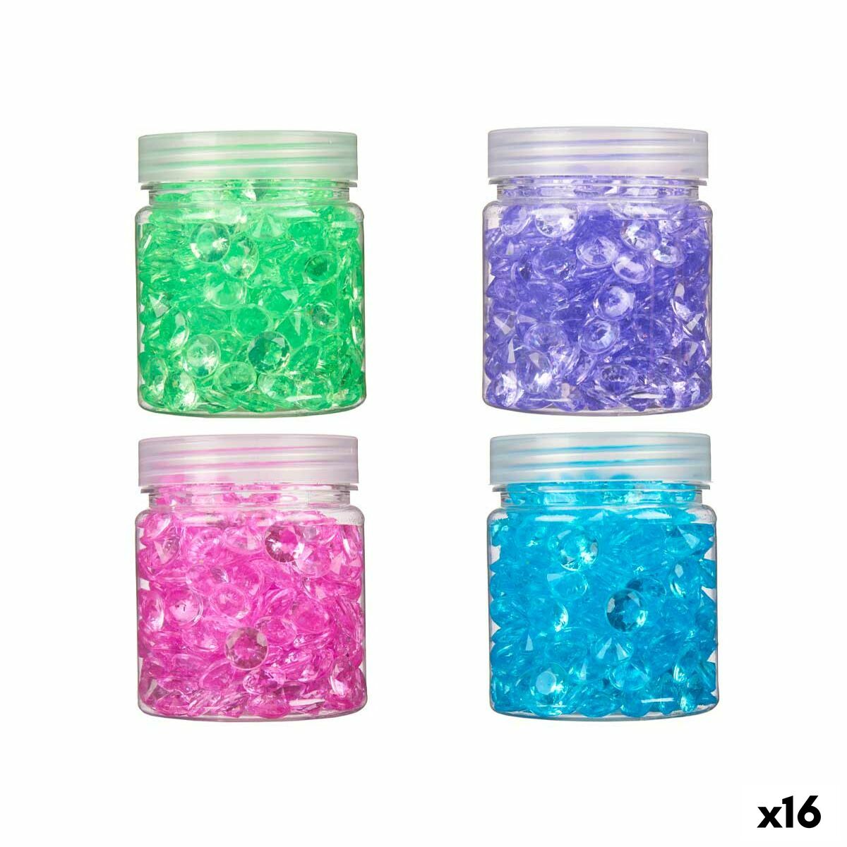 Pierres Décoratives Diamant 150 g Plastique 6,5 x 8 x 6,5 cm (16 Unités — free download