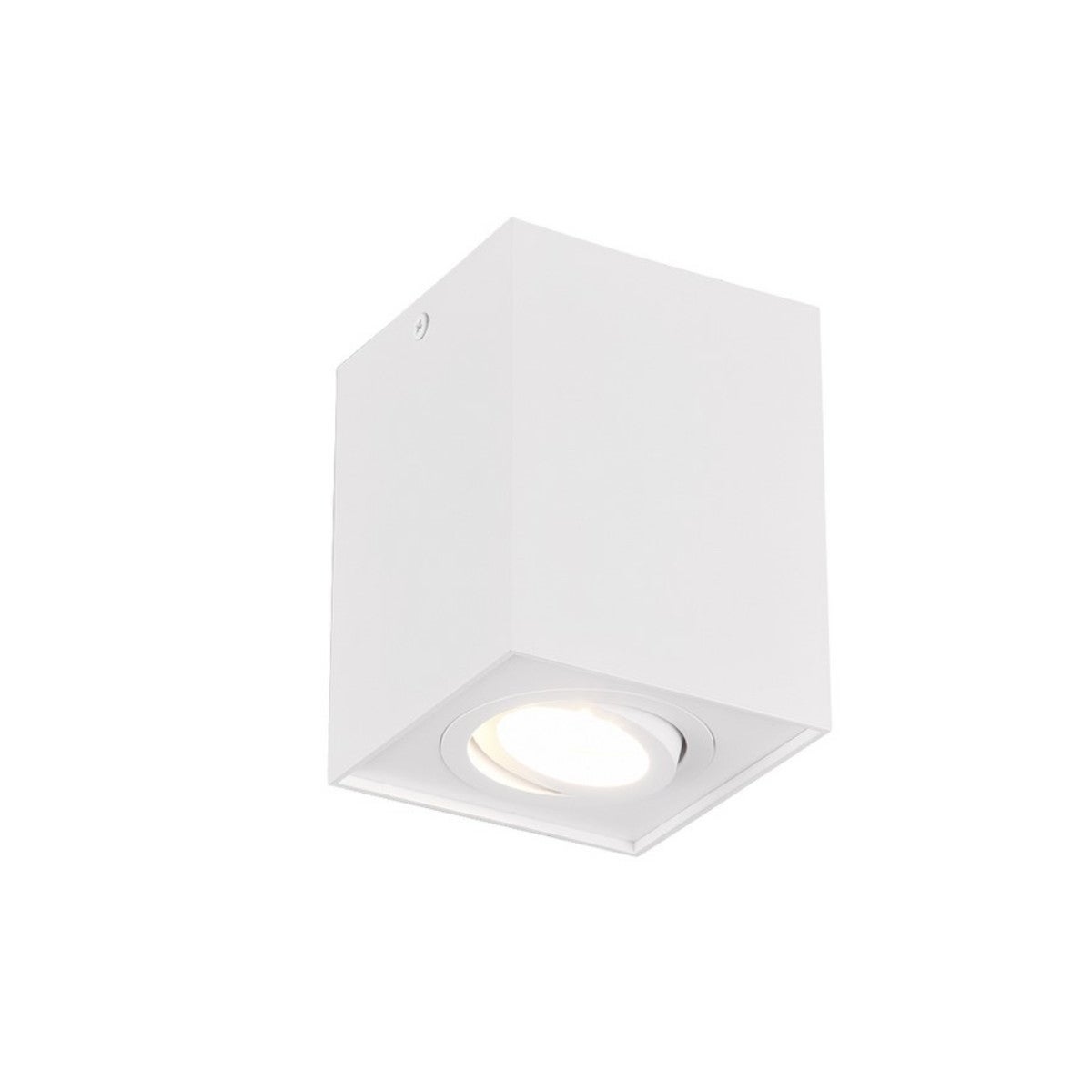 Reflektor sufitowy spot natynkowy Biscuit kwadratowy biały 1xGU10x35W wym: 9,6 x 9,6 cm metal Trio