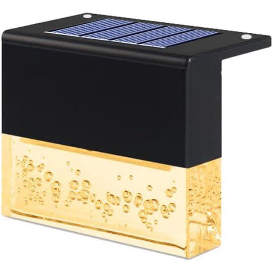 Zewnętrzne lampy solarne, zestaw 1 lamp solarnych LED do ogrodu, IP55 wodoodporne, dekoracja na schody, ogrodzenie, podwórze, taras