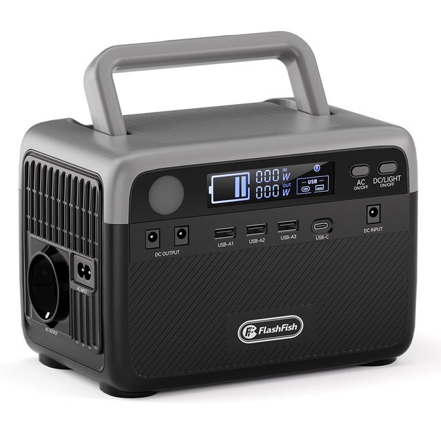 Station d'Énergie Portable Flashfish BP030B 300W, 230.4Wh LiFePO4, 600W de Puissance de Pointe, Recharge Pendant l'Utilisation
