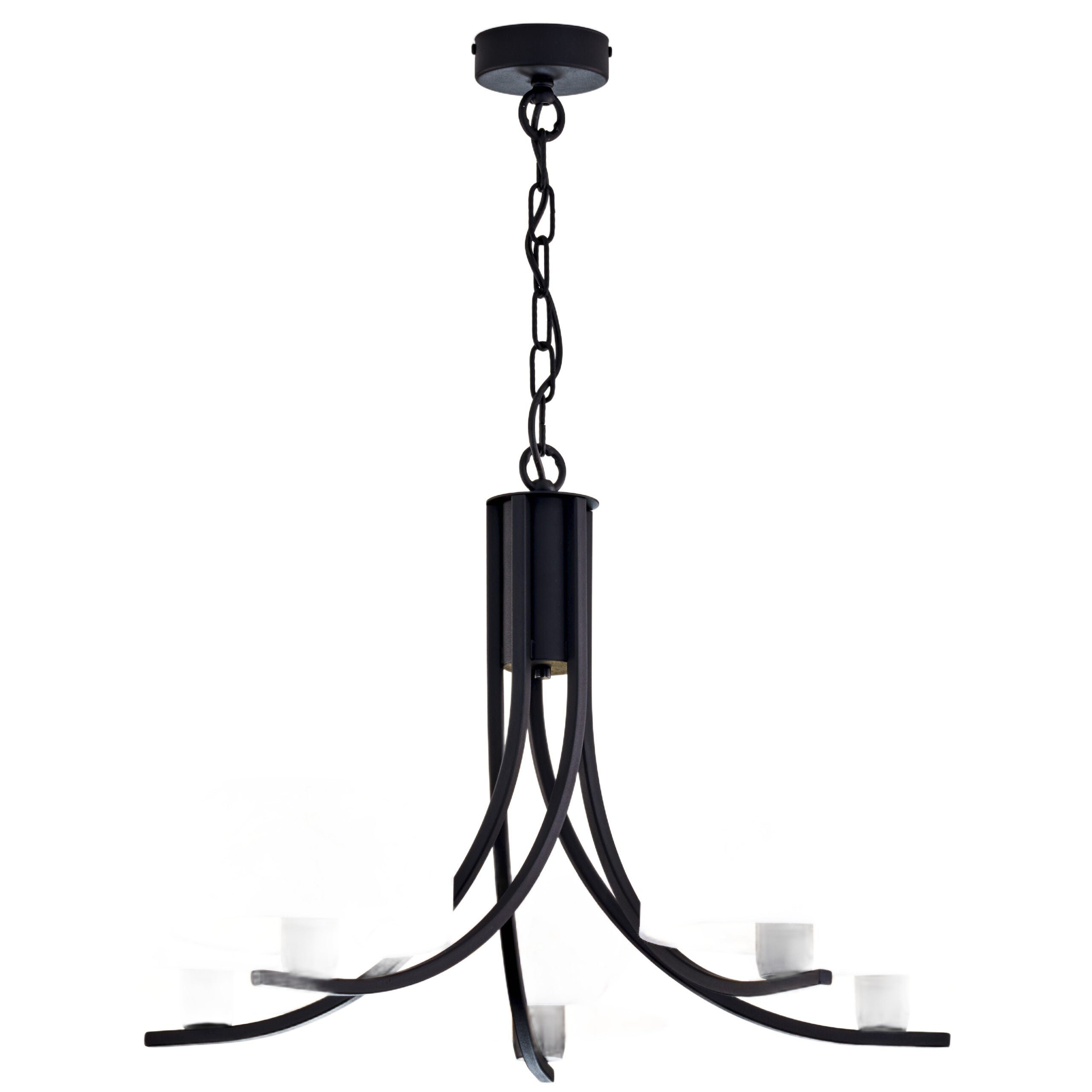 Lampa wisząca ARTHUR czarno-biała 5xE27x40W metal wym:71x75x75cm IP20 Jupiter