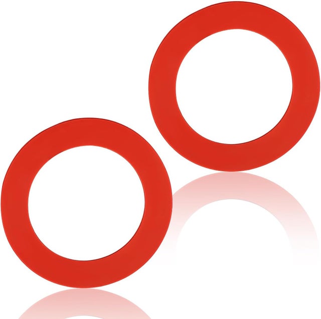 2 sztuki silikonowych uszczelek zaworu spłuczki toalety, szczelnych, 630-0030 (czerwone)