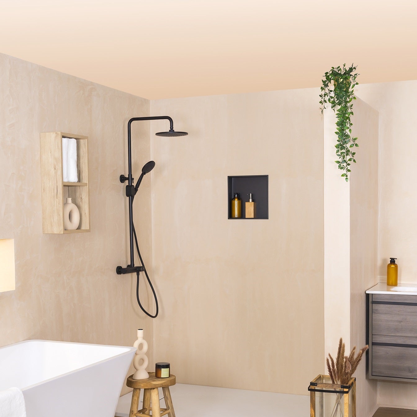 Nicho De Ducha De Acero Inoxidable De 2 Niveles, Plata, 30x60x10 Cm, Ahorra Espacio Y Muy Moderno De LuxeBath