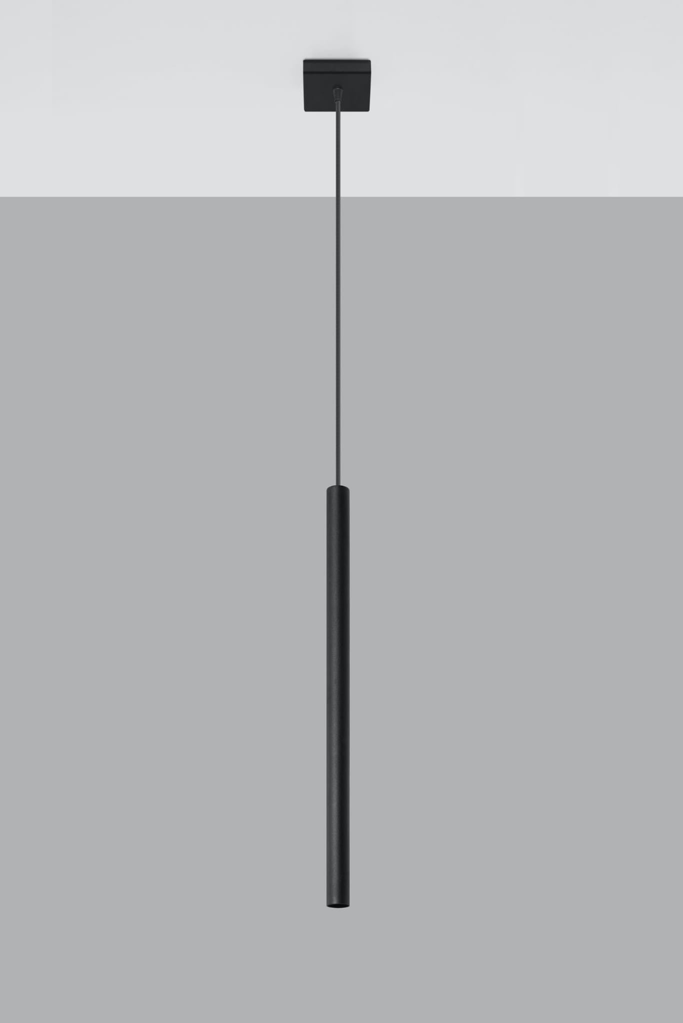 Lampa wisząca Pastelo czarna 1xG9x12W punktowa tuba wym: 100 x 8 x 8 cm metal Sollux Lighting - 3