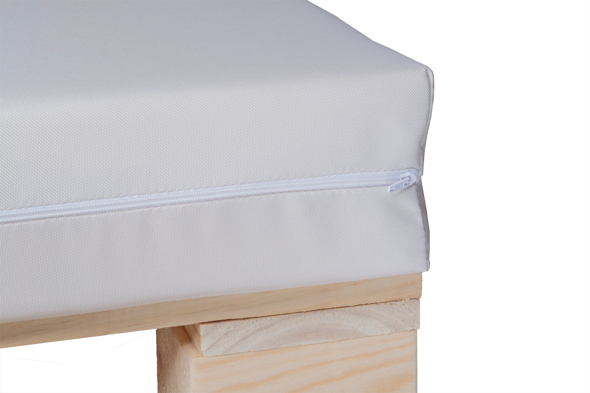 CONJUNTO COJINES TEJIDO IMPERMEABLE PARA SOFA DE PALETS DE 100cm X 60cm (ASIENTO + RESPALDO) BEIGE - 4