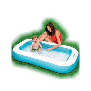 Piscine Gonflable Bébé – Motif Feuilles Tropicales – Rose Pâle – Baignade Estivale