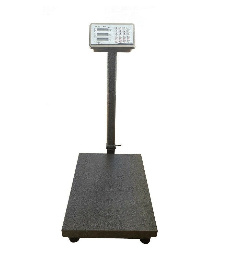 Trade Shop - Bilancia Industriale Da Terra Con Piattaforma Display Digitale Peso 300 Kg - - 2
