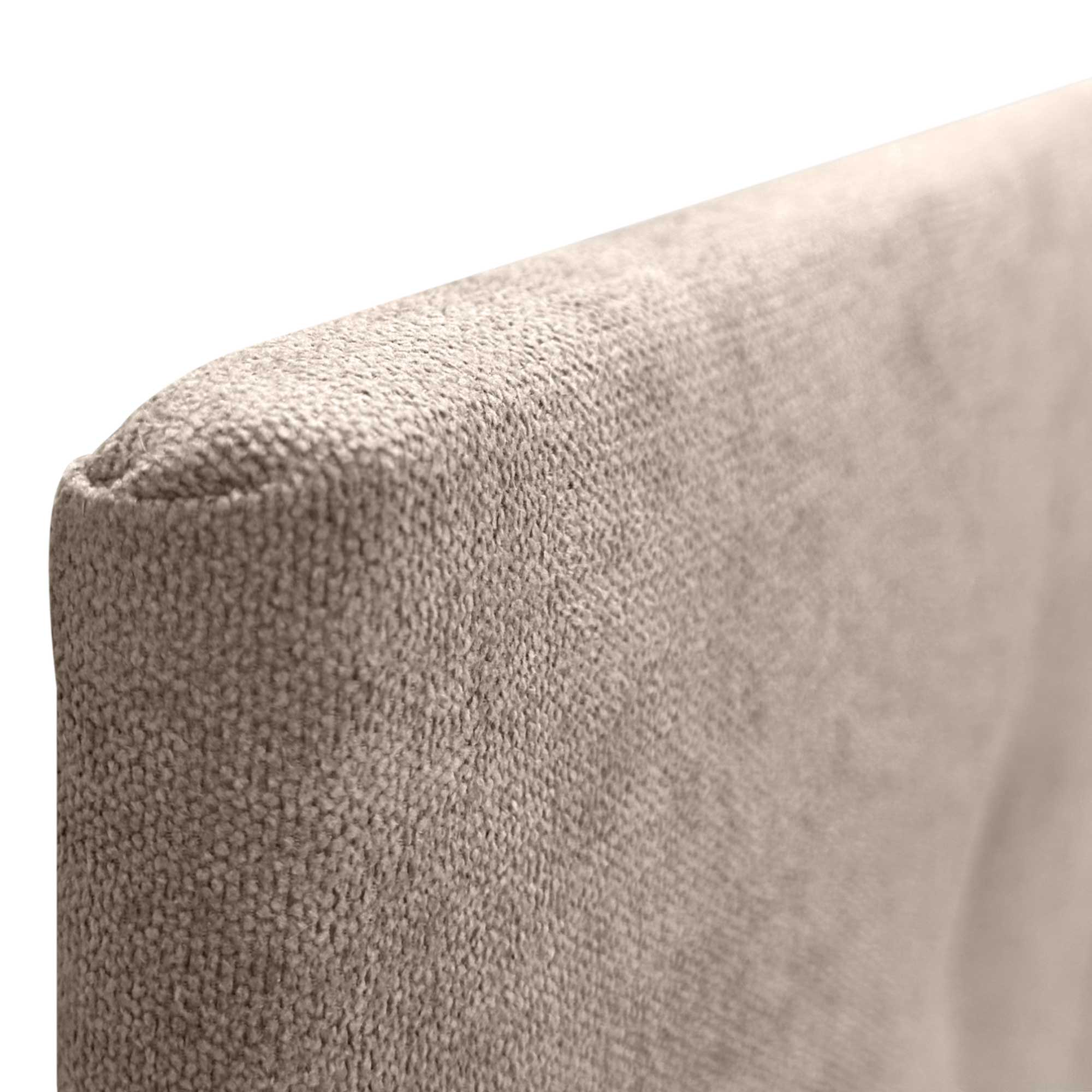 DHOME Testiera in tessuto AQUALINE Pro testiere, testiera imbottita, Letto di Lusso (Beige, 160 cm) - 6