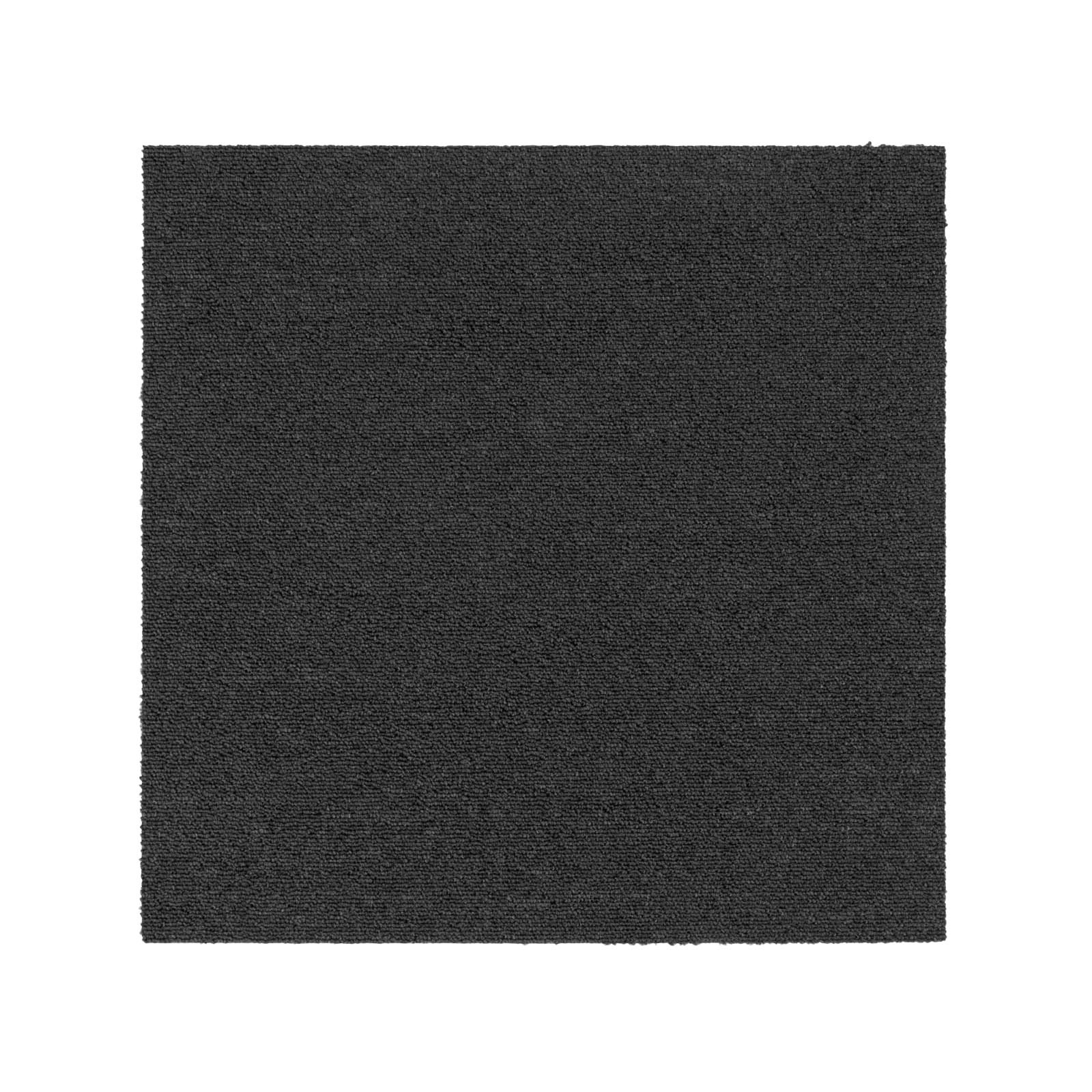Moscow Dalle moquette bouclée 50X50 Revêtement Isolant Mur/Sol, Anthracite, 1 Pièce 50x50 cm - 2