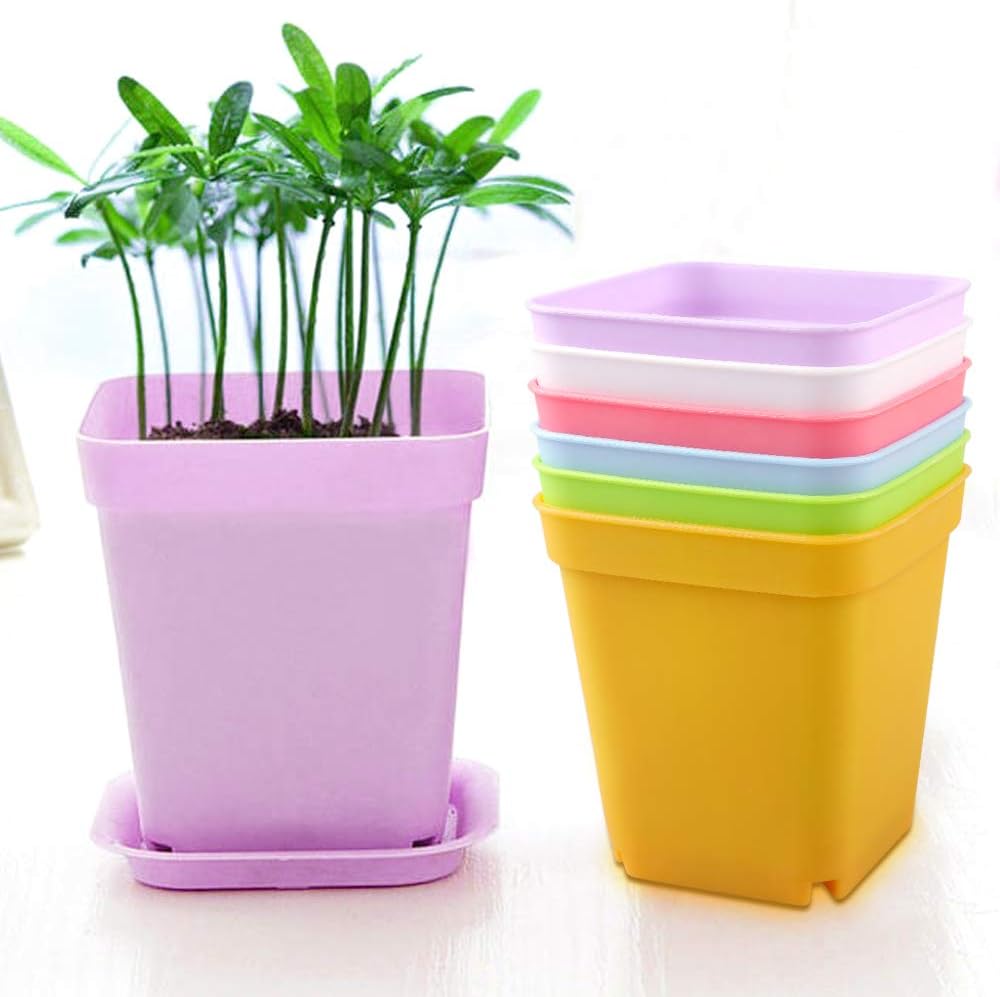 Zestaw 24 plastikowych doniczek 7x7 cm na sukulenty i małe doniczki - 3