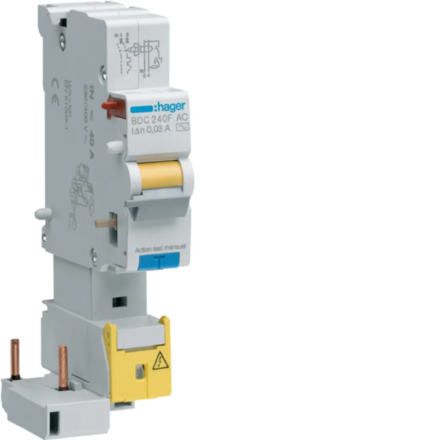 Bloc dif 1P+N 40A 30mA AC - BDC240F