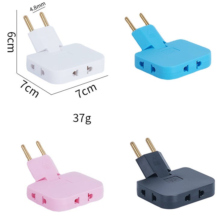 Lot De 8 Multiprise Support De Câbles Avec Attache Cable, Fixation De Multiprise Auto-adhésif, Support Mural Sans Poinçon Pour Bloc Multiprise, Multicolore