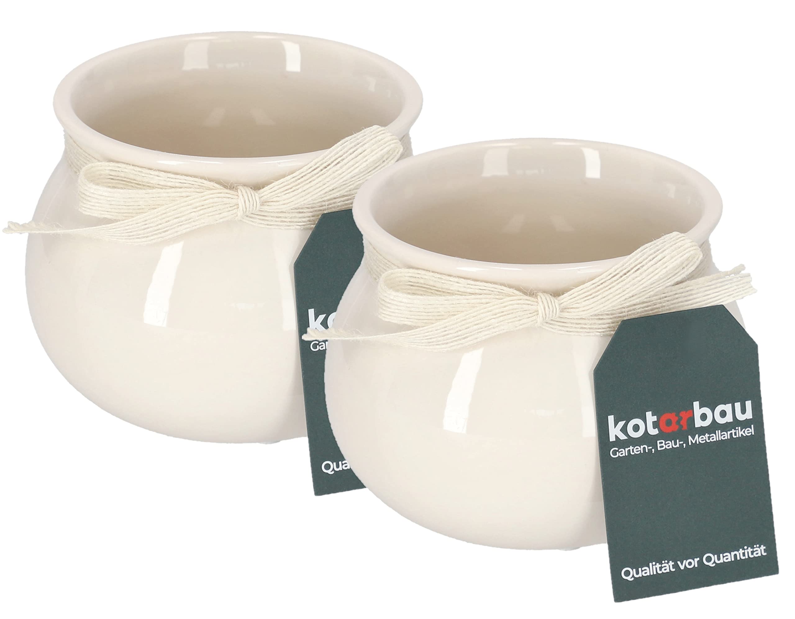 Doniczka ceramiczna fi14 osłonka kwiaty rośliny 2x - KOTARBAU