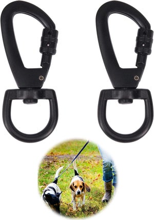 Wuuycoky Lot De 6 Mousquetons Pivotants Avec Anneau Ovale