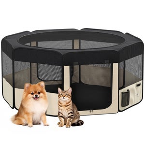 PARC PLIABLE POUR CHAT ET CHIEN 80*80*50CM