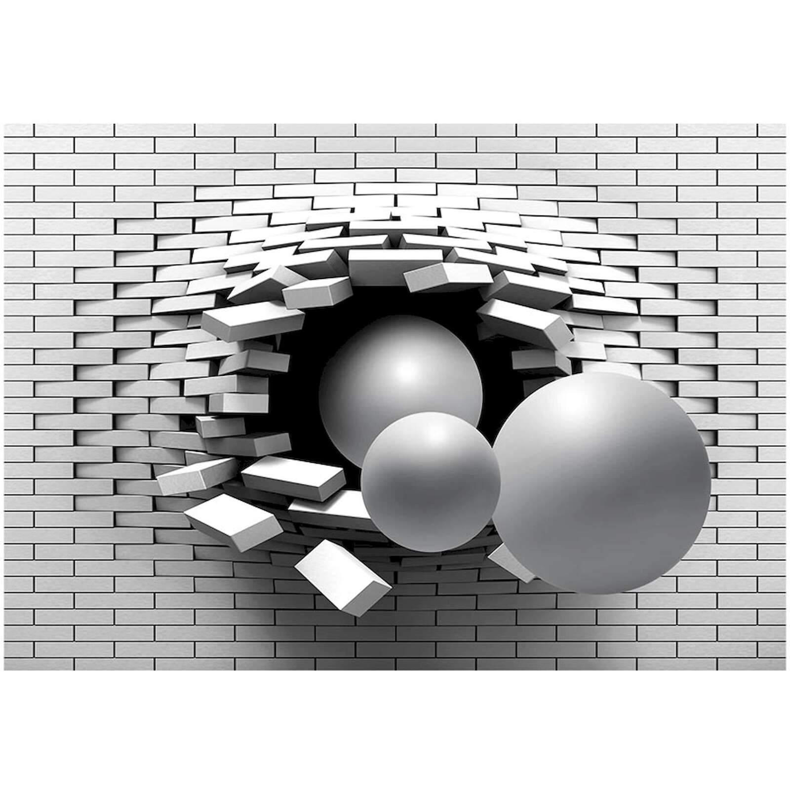 Papier peint adhésif Une autre brique dans le mur - 343 x 245 cm - 2