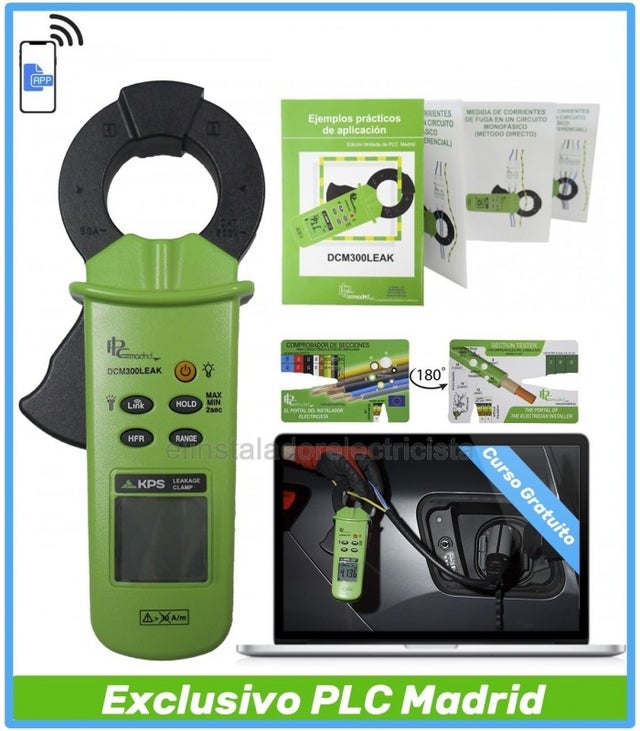 Pince de fuite AC TRMS avec Bluetooth DCM300LEAK édition spéciale 35e anniversaire PLC Madrid