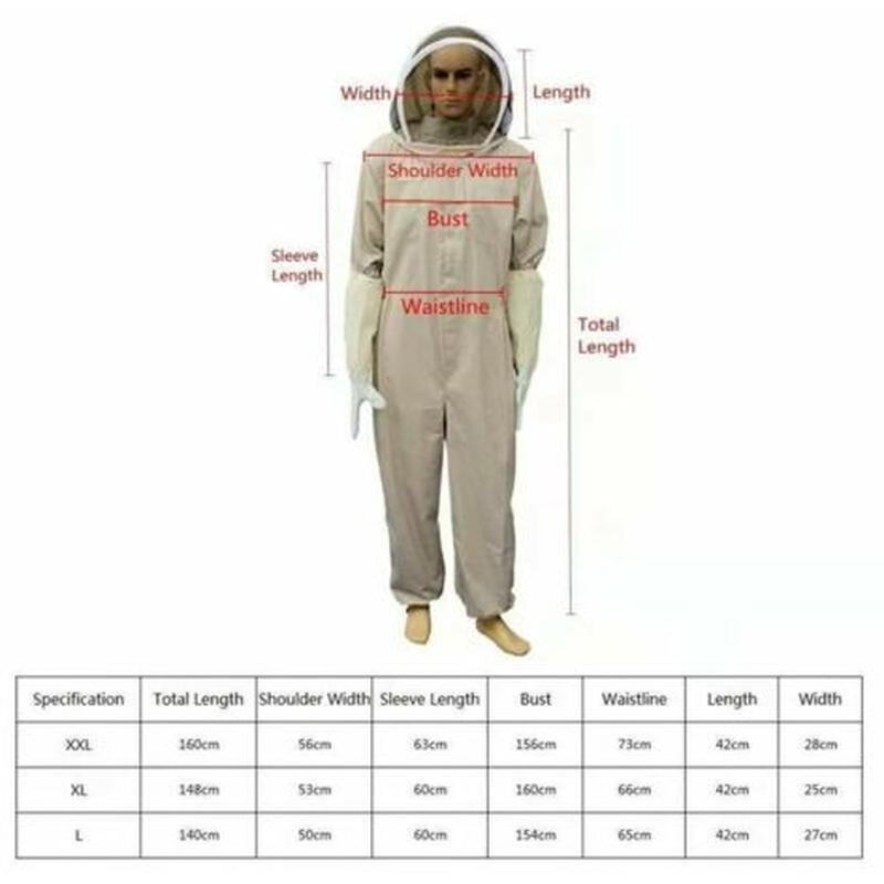 Combinaison d'apiculteur professionnelle avec voile autoportant L marron - 2