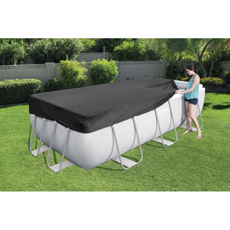 Bestway Bâche 4 saisons rectangle pour piscine Power Steel 404/412 x 201 cm - 2