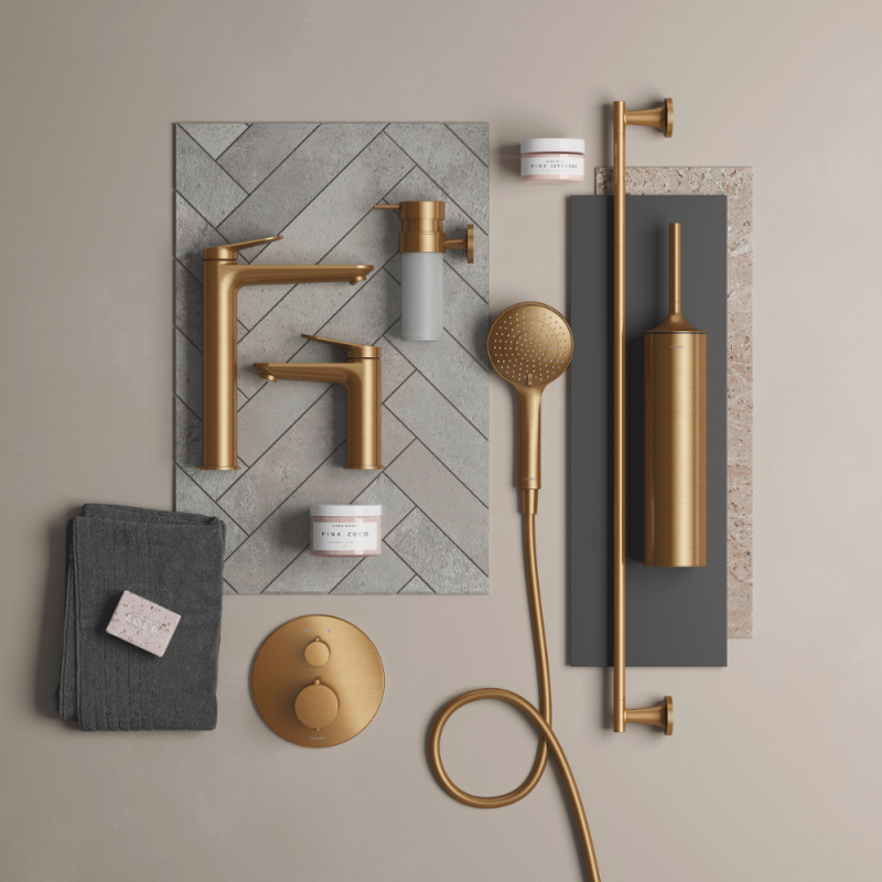 Pommeau de douche 3 jets DURAVIT Universal avec curseur Bronze brossé - 2