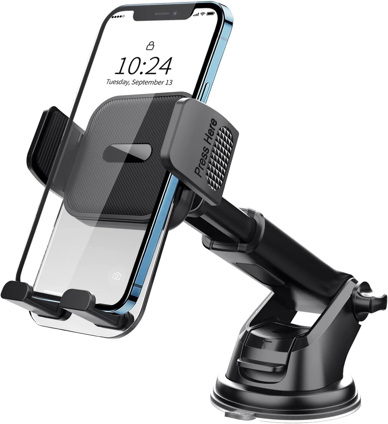 Supporto Per Telefono Da Auto Per Cruscotto [2 In 1] Supporto Universale Per Cellulare Da Auto Con Rotazione A 360° E Ventosa Per Parabrezza - Foto 2