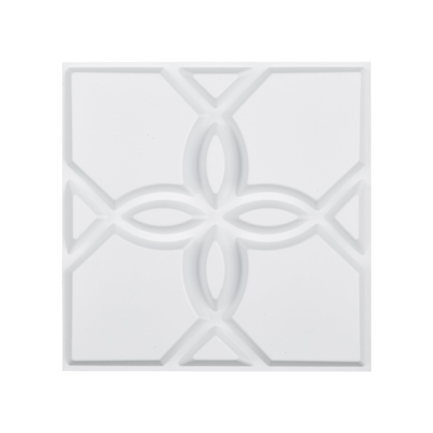 3D Panele Ścienne Zestaw 33 30x30cm Okładzina Ścienna Dekoracja Ścienna Wzór Kwiatowy Biały VEVOR