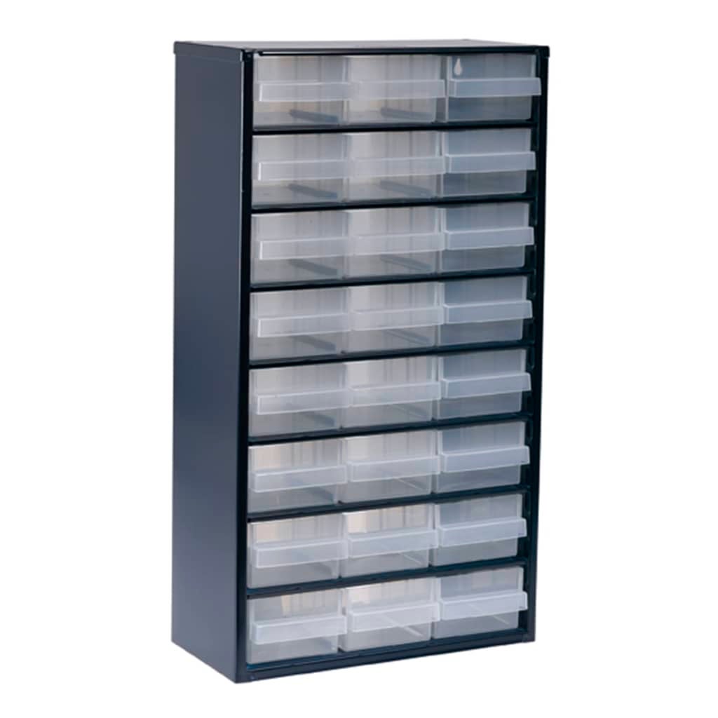 Magazyn na małe części raaco B 306 x T 150 x H 552 mm Blacha stalowa z gumowymi nóżkami - 137409