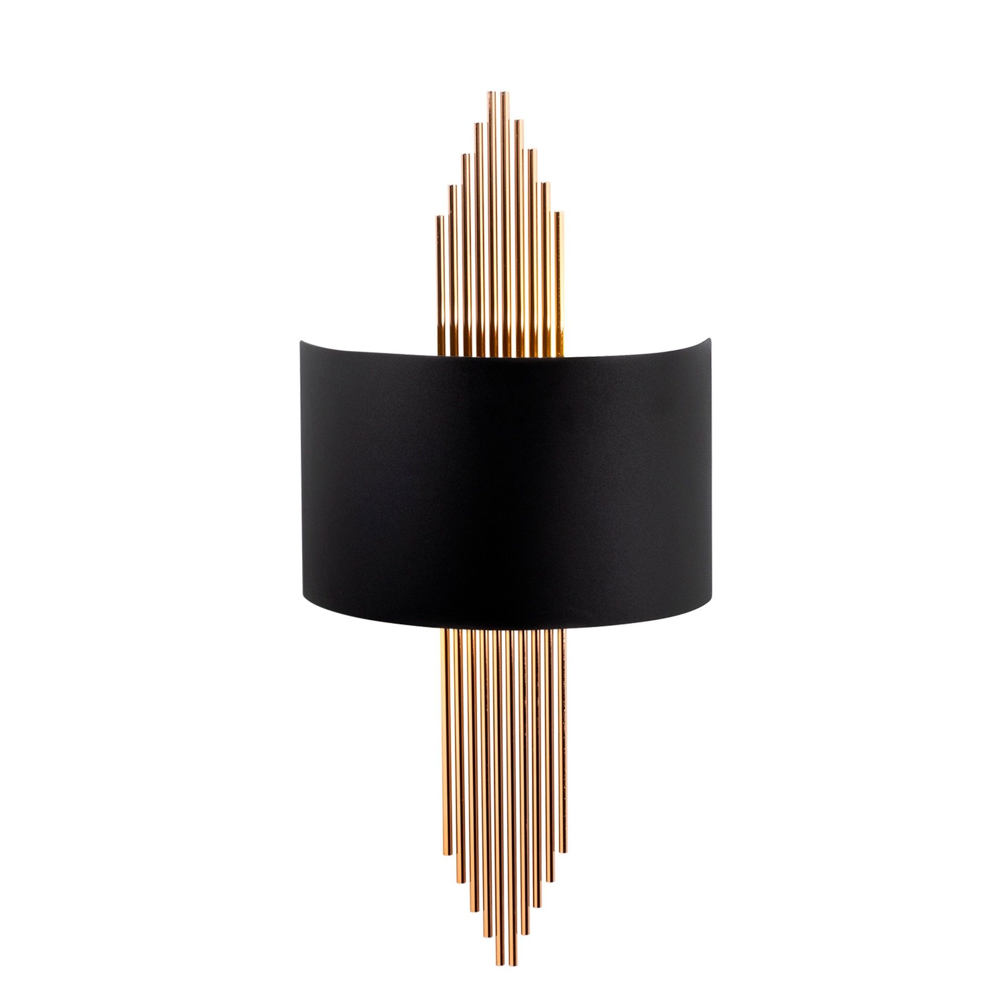 Aplica 617 - A, negru/auriu, metal, 75x10x22 cm