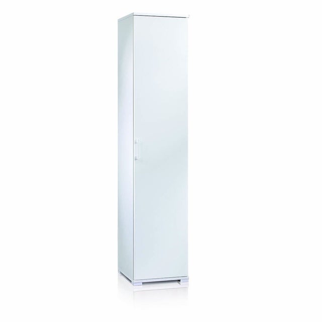 Armoire colonne polyvalente l.45cm avec 1 porte blanc