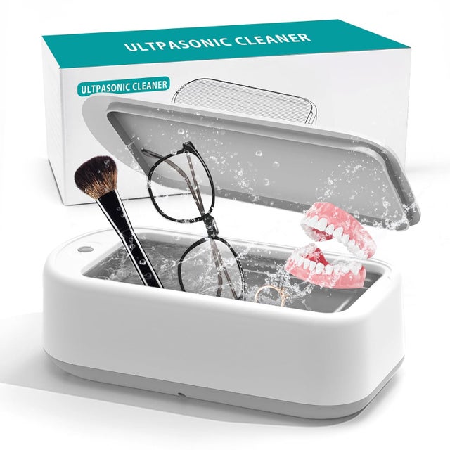 Nettoyeur à ultrasons 48 kHz, 640 ml, 40 W, nettoyeur de lunettes, appareil de nettoyage de bijoux/dentaire.