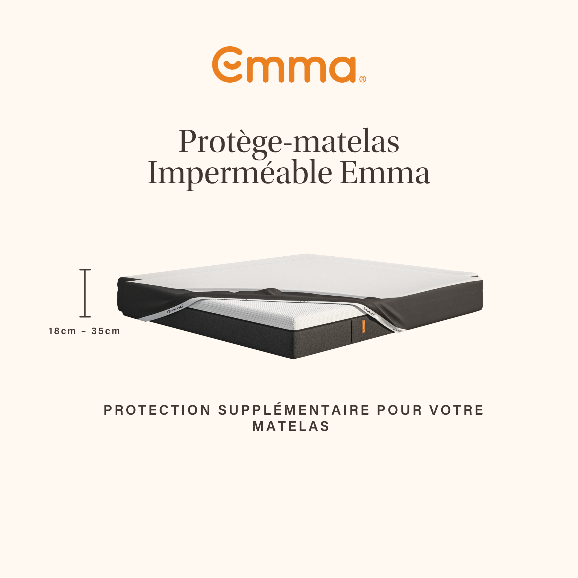 EMMA | Protège-matelas Imperméable Emma 90x190 cm | Imperméable et Respirant | Doux et Confortable | Antibactérien Anti-allergènes - 9