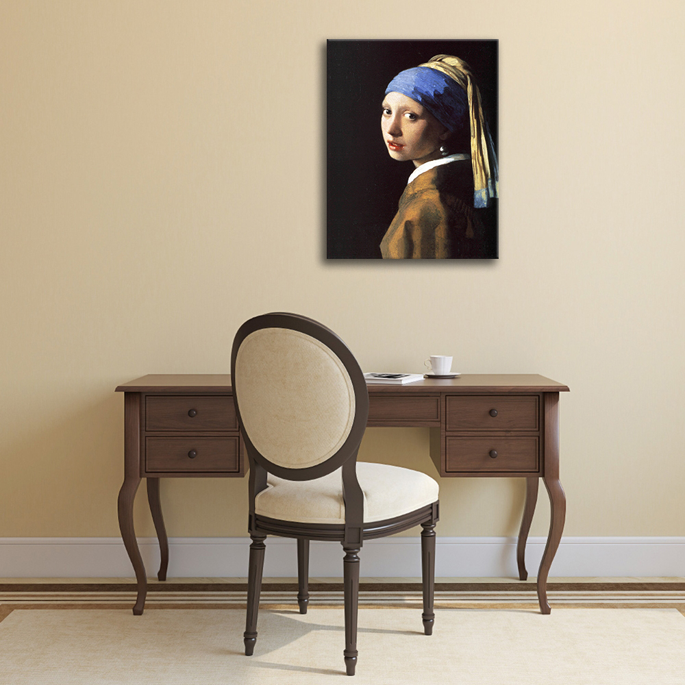 Tableau - La Jeune à la Perle Jan Vermeer cm 50x70 - 2