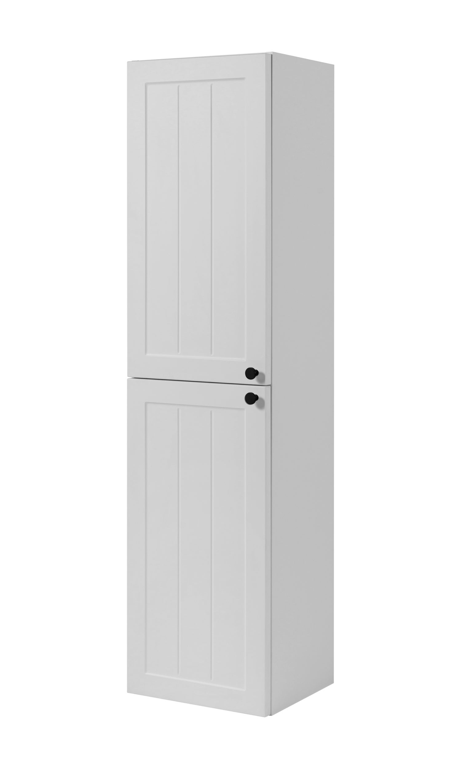 Słupek łazienkowy, biała, 35 x 136 x 27 cm, uchwyt czarny