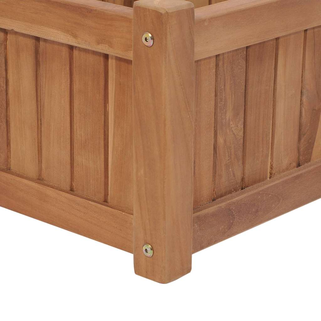 Lit surélevé De Jardin - Jardinière - Bac à Fleurs 200x30x25 cm Bois de teck solide n2028l - 6