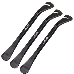 Set Da 9 Pezzi Leve Per Pneumatici Bicicletta – Kit Riparazione Con Cacciavite, Lime E Inserti Valvola – Attrezzi Portatili In Metallo - 2