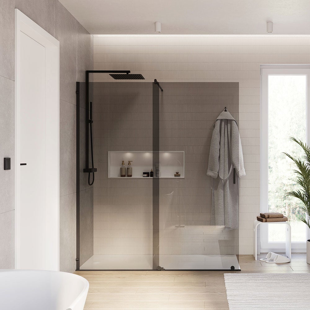 Bernstein Ścianka prysznicowa Walk-In 170cm NT101 drzwi przesuwne