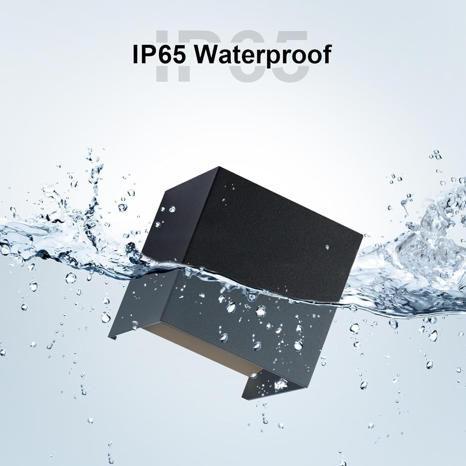 Nettlife Applique murale LED - Lot de 4 ampoules G9, blanc chaud 3000K, couleur noire, angle de faisceau réglable (haut/bas), étanche IP65 - 3