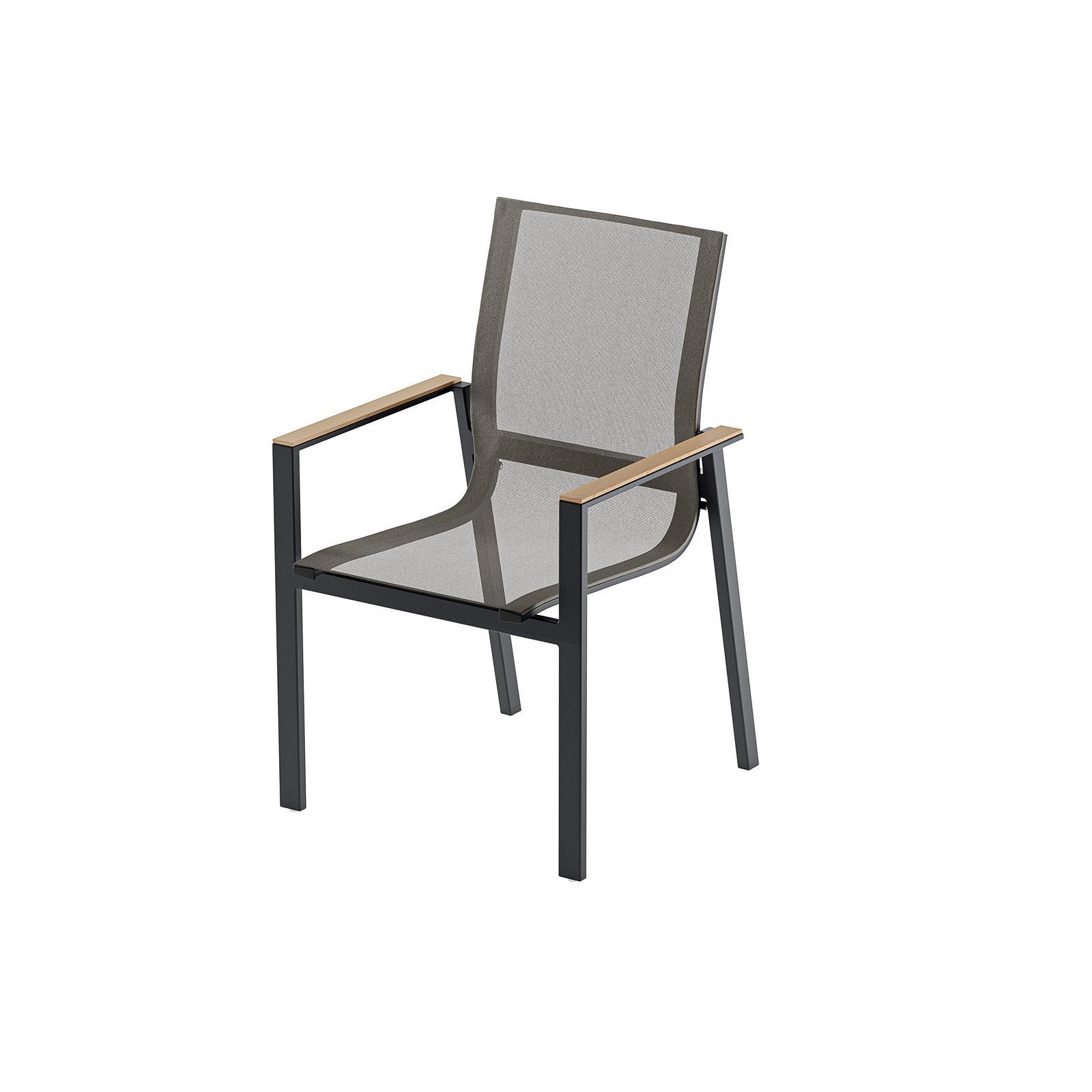 Krzesło do zestawu jadalnianego ogrodowego BELLANTI Verona Luna Dark Grey – aluminiowe