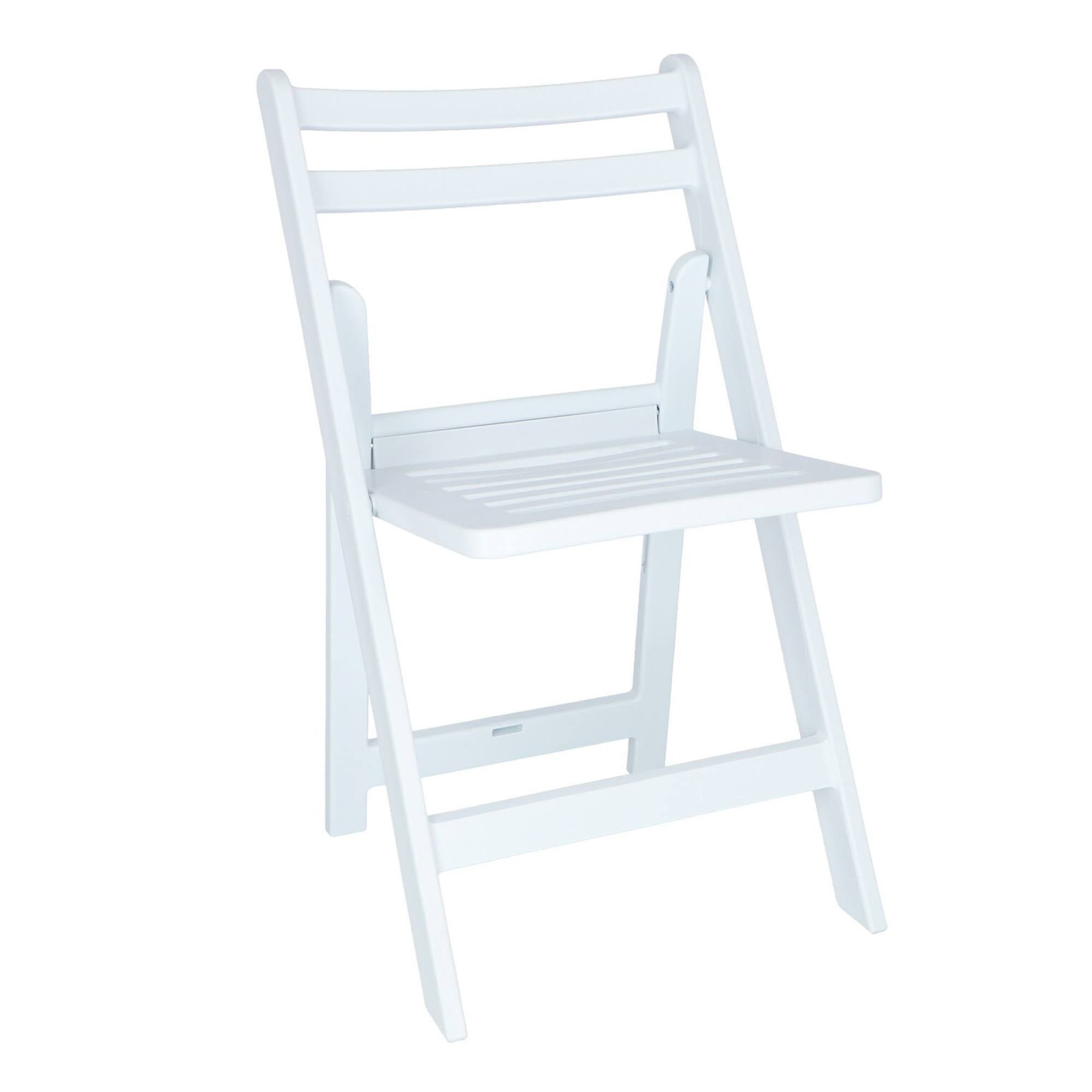 Chaise Pliante Blanche 49x44.5x80.5cm 7house