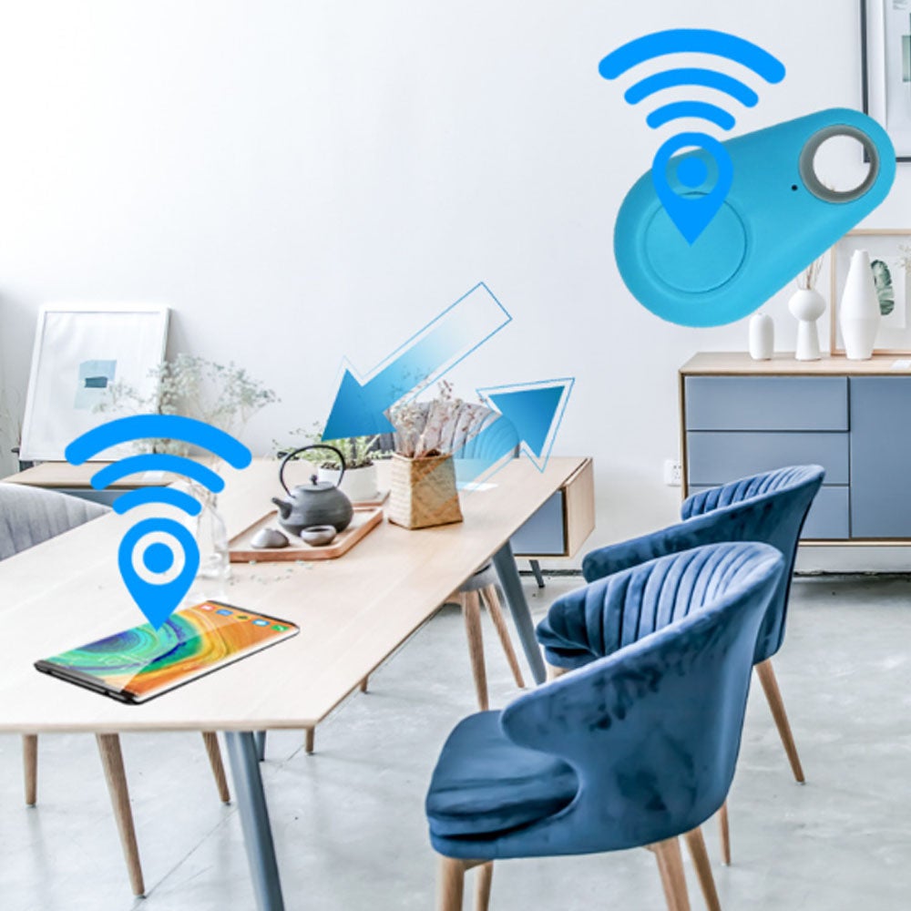 5 pièces de trackers intelligents, localisateurs de clés, capteurs d'alarme anti-perte Bluetooth sans fil - 2