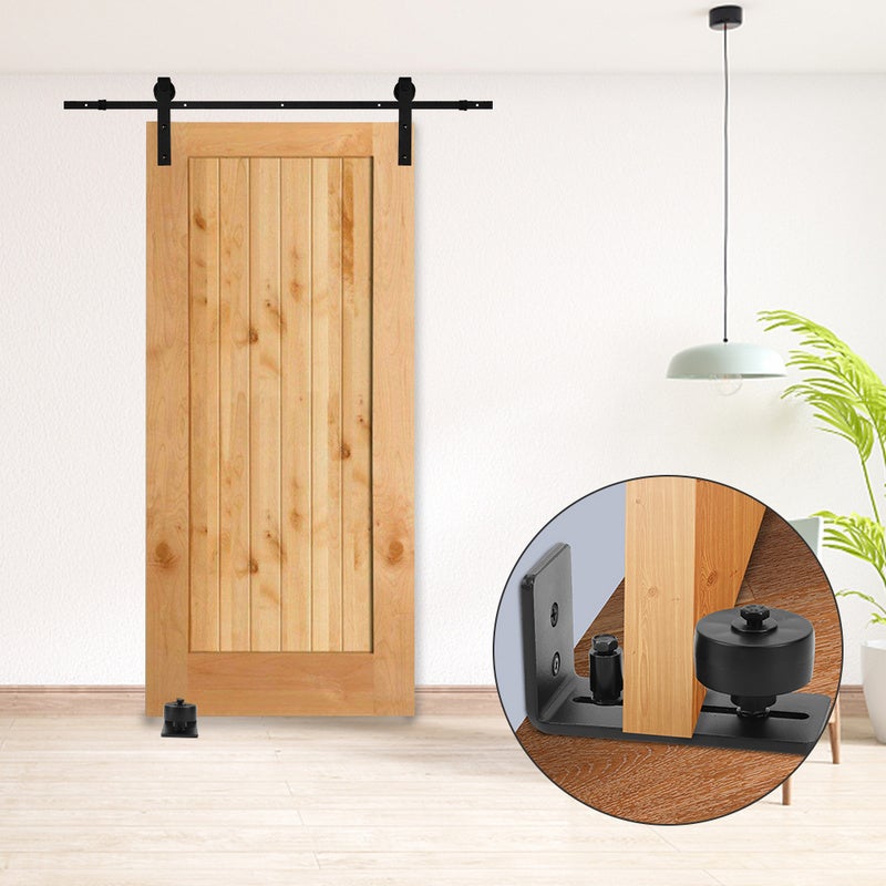 Rail Porte Coulissante Quincaillerie pour porte coulissante à fixation murale pour porte coulissante Quincaillerie réglable - 3