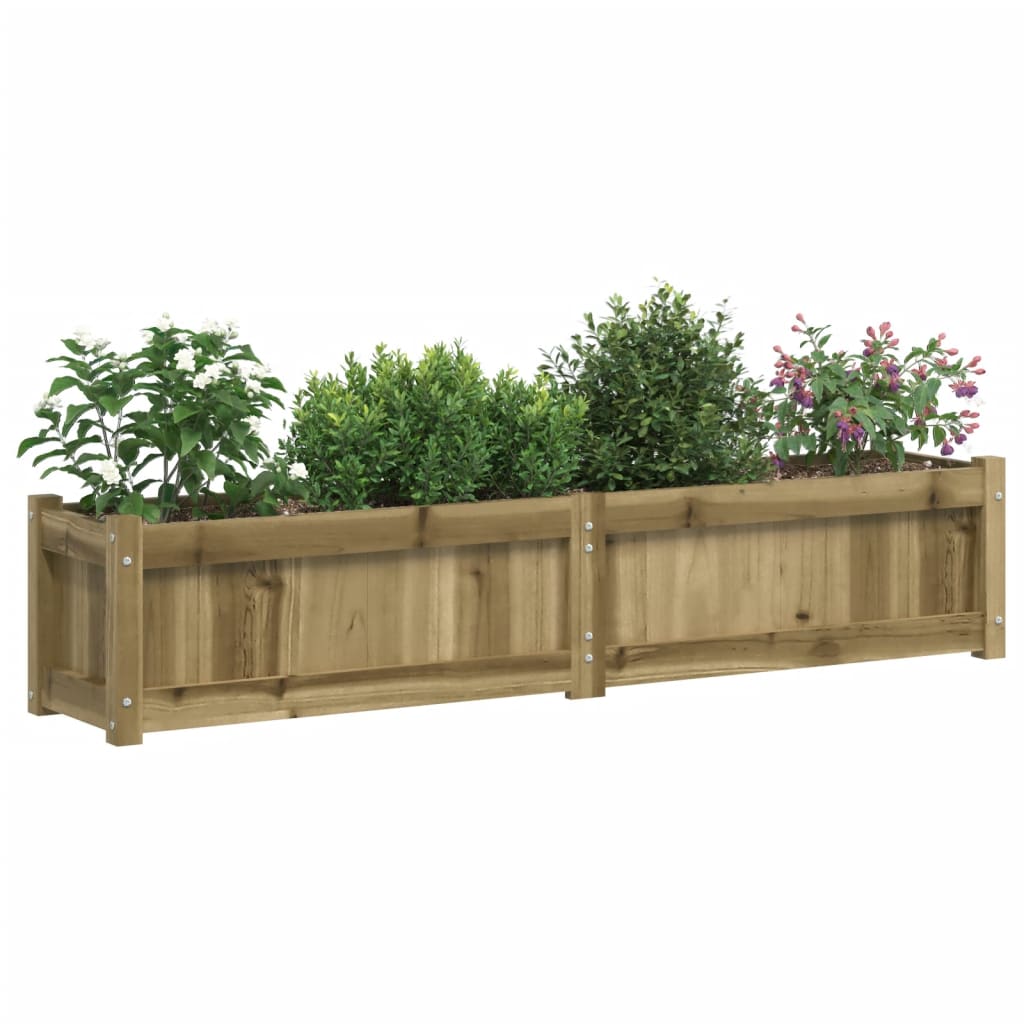 Lot de 2 Jardinières - Bacs à fleurs - Pots de fleurs bois de pin n2277l - 3