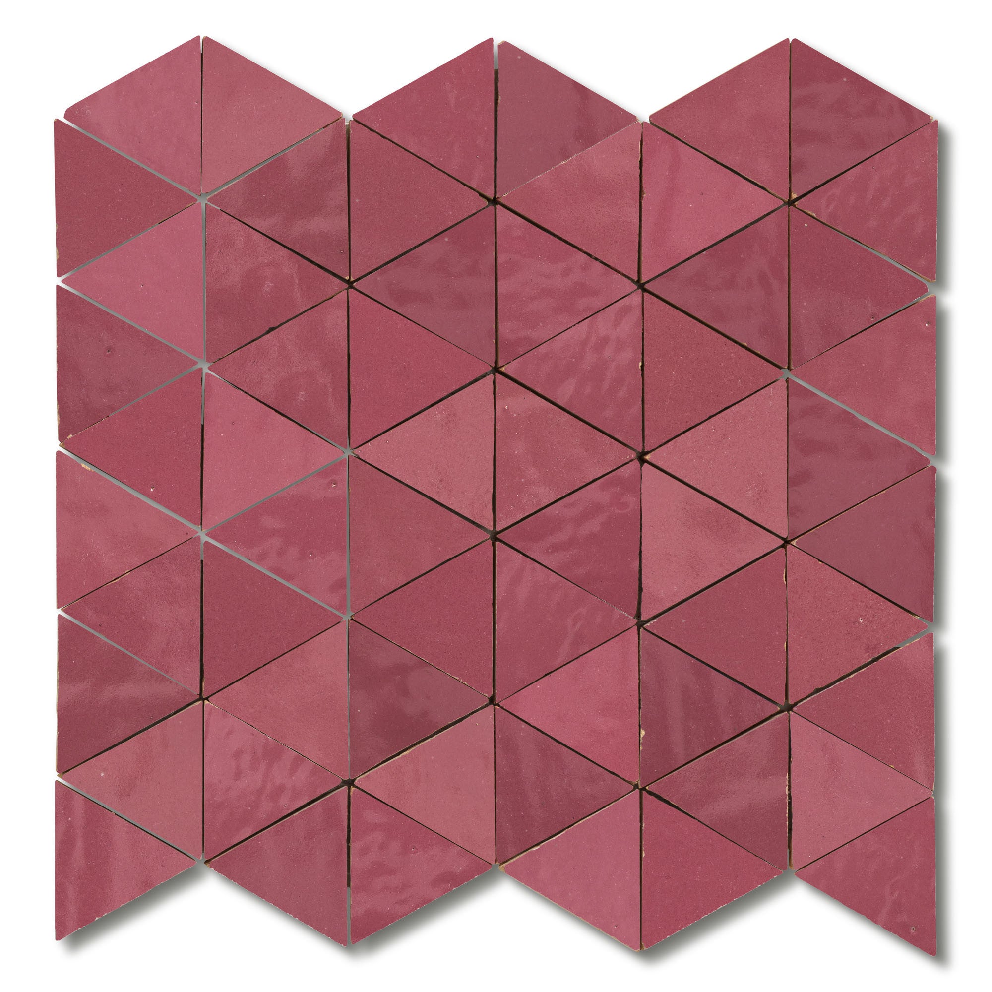 Carrelage Zellige Marocain Rose Ancien Petit Triangle 4,9 cm (vendu par ...