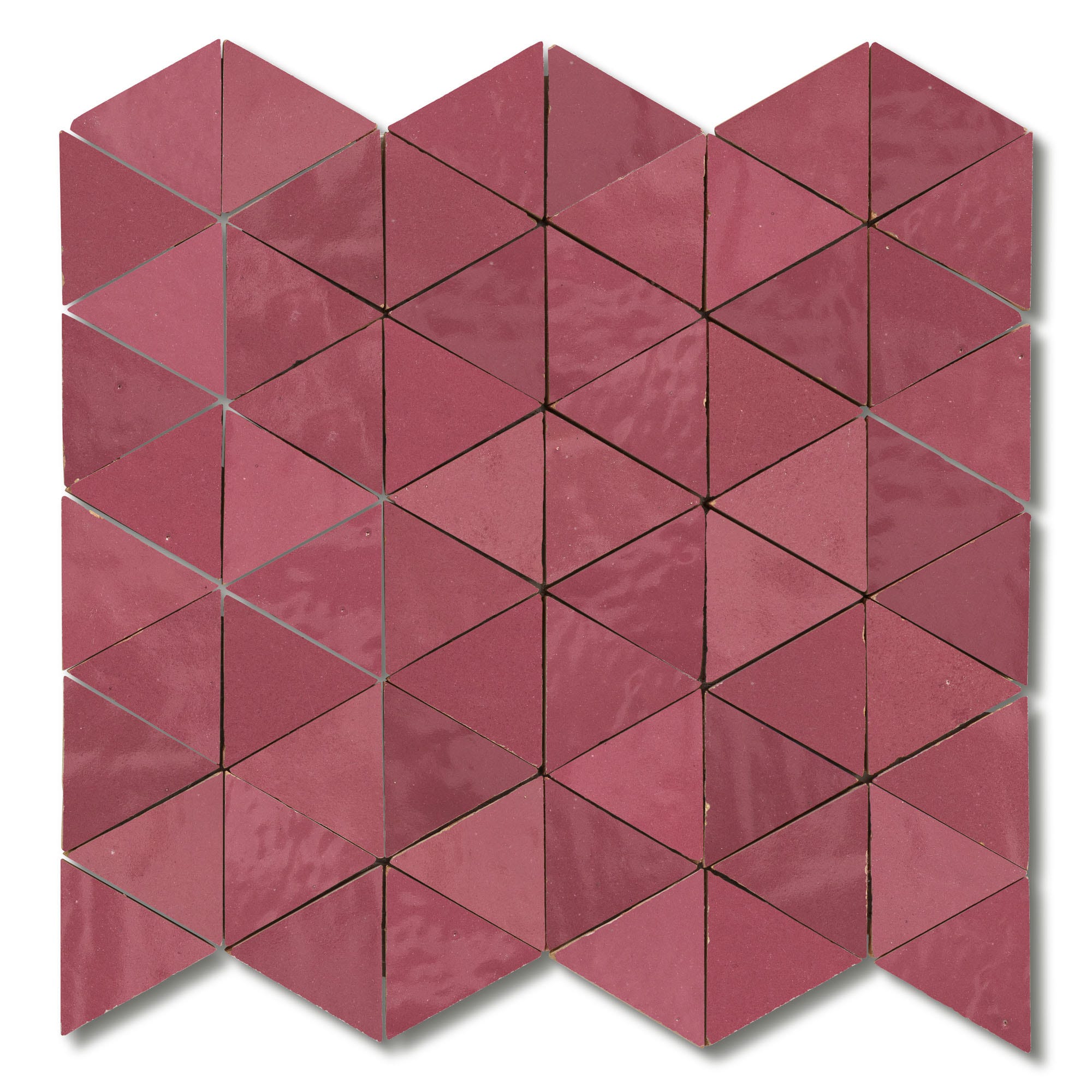 Carrelage Zellige Marocain Rose Ancien Petit Triangle 4,9 cm (vendu par ...