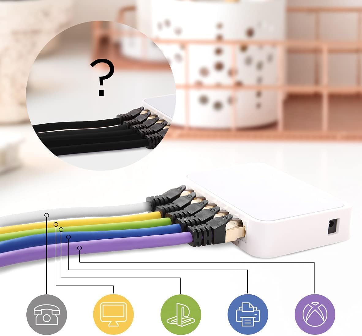 Duronic CAT8 WE 15m Câble Ethernet 15m S/FTP torsadé blindé Bande passante 2GHz Transmission données 40Gb - 4