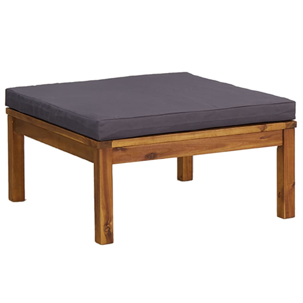 Salon bas de jardin en Bois Gris 5 personnes - 7