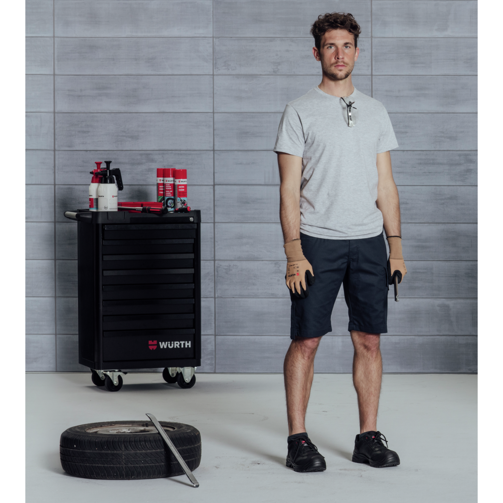 Tee-shirt de travail Job+ Würth MODYF gris - 8