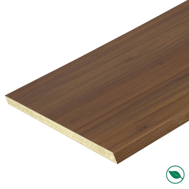Plan de travail stratifié CPL Noyer 3020 x 635 x 28 mm - FSC MIXTE 70%